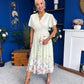 Bebhinn Detailed Midi Dress Floral Mint