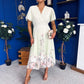Bebhinn Detailed Midi Dress Floral Mint