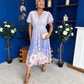 Bebhinn Detailed Midi Dress Floral Lilac