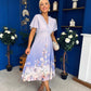 Bebhinn Detailed Midi Dress Floral Lilac