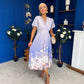 Bebhinn Detailed Midi Dress Floral Lilac