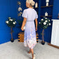 Bebhinn Detailed Midi Dress Floral Lilac