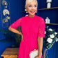 Ciava Crochet Occasion Dress Fuchsia