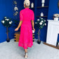 Ciava Crochet Occasion Dress Fuchsia