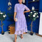 Alva Crochet Occasion Dress Lilac