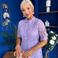Alva Crochet Occasion Dress Lilac