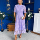 Alva Crochet Occasion Dress Lilac
