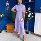 Alva Crochet Occasion Dress Lilac