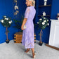 Alva Crochet Occasion Dress Lilac