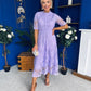 Alva Crochet Occasion Dress Lilac