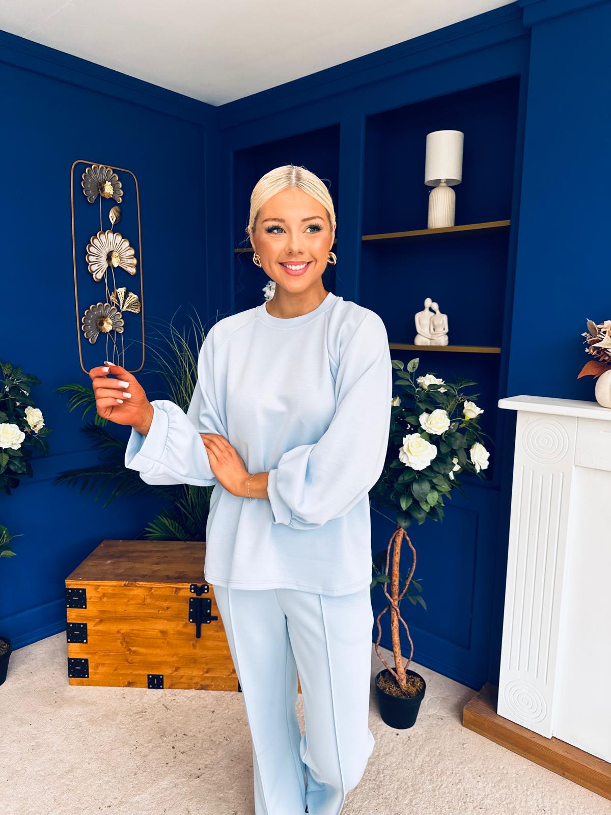 Sydney Jumper & Jogger Set Pwr Blue