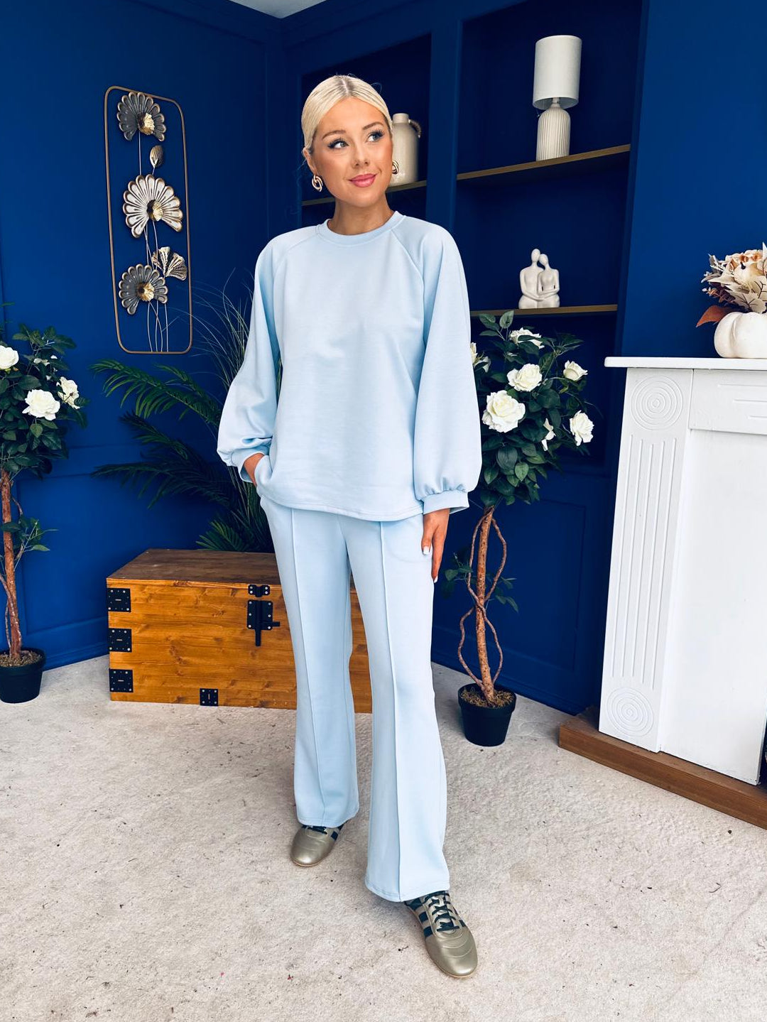 Sydney Jumper & Jogger Set Pwr Blue