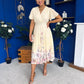 Bebhinn Detailed Midi Dress Floral Yellow