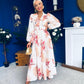 Rhea Detailed Shirt Dress Floral Cream