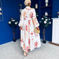 Rhea Detailed Shirt Dress Floral Cream