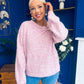 Eva Gathered Detail Knit Jumper Pink