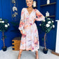 Bronagh Banded Midi Dress Floral Pastel