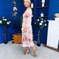 Bronagh Banded Midi Dress Floral Pastel