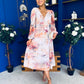 Bronagh Banded Midi Dress Floral Pastel