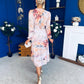 Bronagh Banded Midi Dress Floral Pastel
