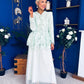 Raya Crochet Jacket & Tulle Skirt Set Mint