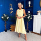 Riadh Detailed Occasion Midi Dress Yellow