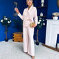 Sammy Wrap Blaser & Trouser Set Pink Pre Order 7 Mar