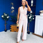 Janis Wrap Waistcoat & Trouser Set Pwr Pink Pre Order 7 Mar