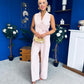 Janis Wrap Waistcoat & Trouser Set Pwr Pink Pre Order 7 Mar