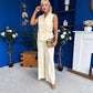Janis Wrap Waistcoat & Trouser Set Yellow Pre Order 7 Mar