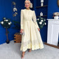 Melani Lace Detail Maxi Dress Yellow