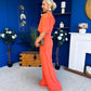Isabella Detailed Top And Trouser Set Coral