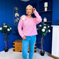 Claire Bow Detailed Jumper Pwr Pink