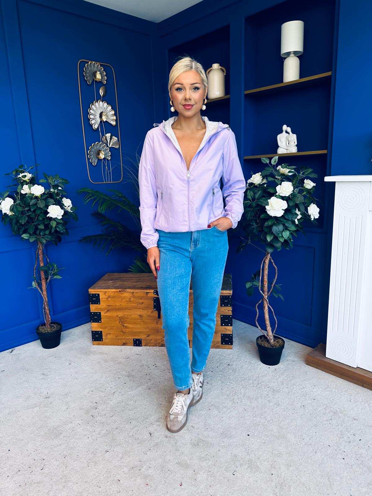 Sophia Hooded Windbreaker Lilac