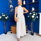 Lori Halterneck Maxi Dress Polka Cream