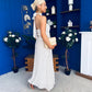 Lori Halterneck Maxi Dress Polka Cream