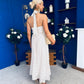 Lori Halterneck Maxi Dress Polka Cream