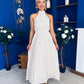Lori Halterneck Maxi Dress Polka Cream