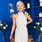 Lori Halterneck Maxi Dress Polka Cream