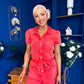 Marissa Short Sleeve Denim Jumpsuit Coral PRE ORDER Arriving 11 March