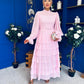 Rosie Layered Occasion Dress Pink