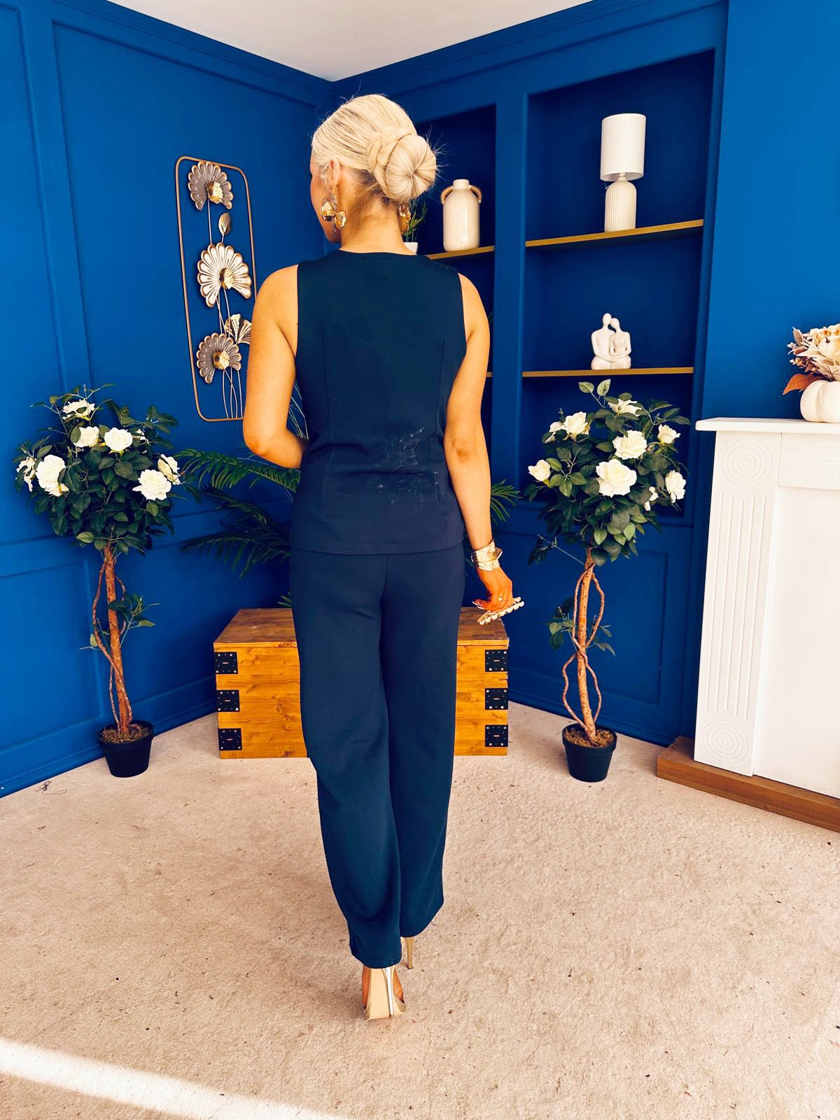 Quinn Waistcoat & Tailored Trouser Set Navy