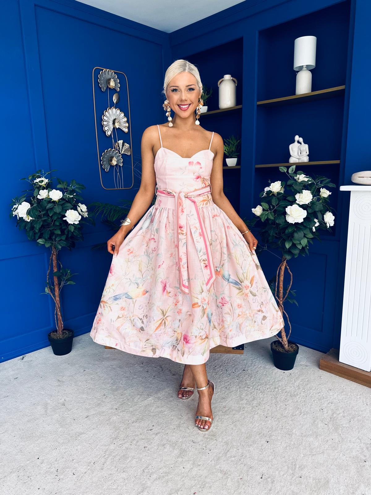 Kendall Strappy Occasion Dress Pwr Pink