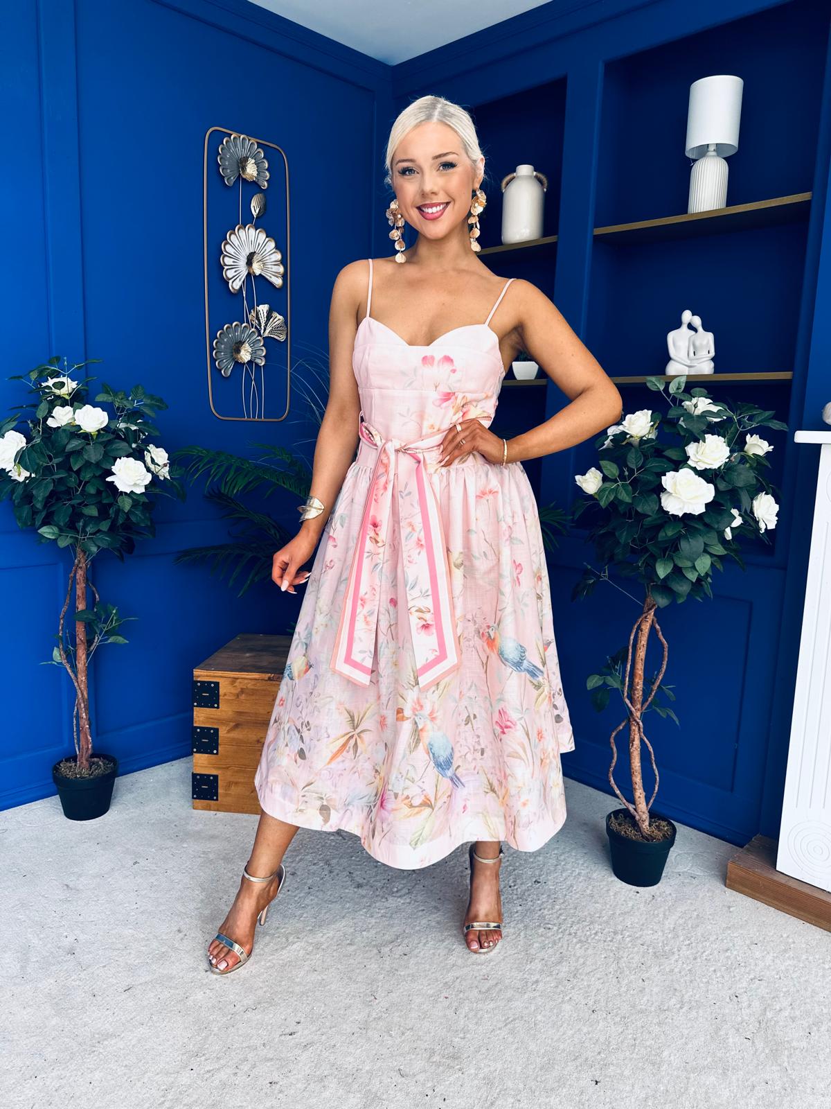 Kendall Strappy Occasion Dress Pwr Pink