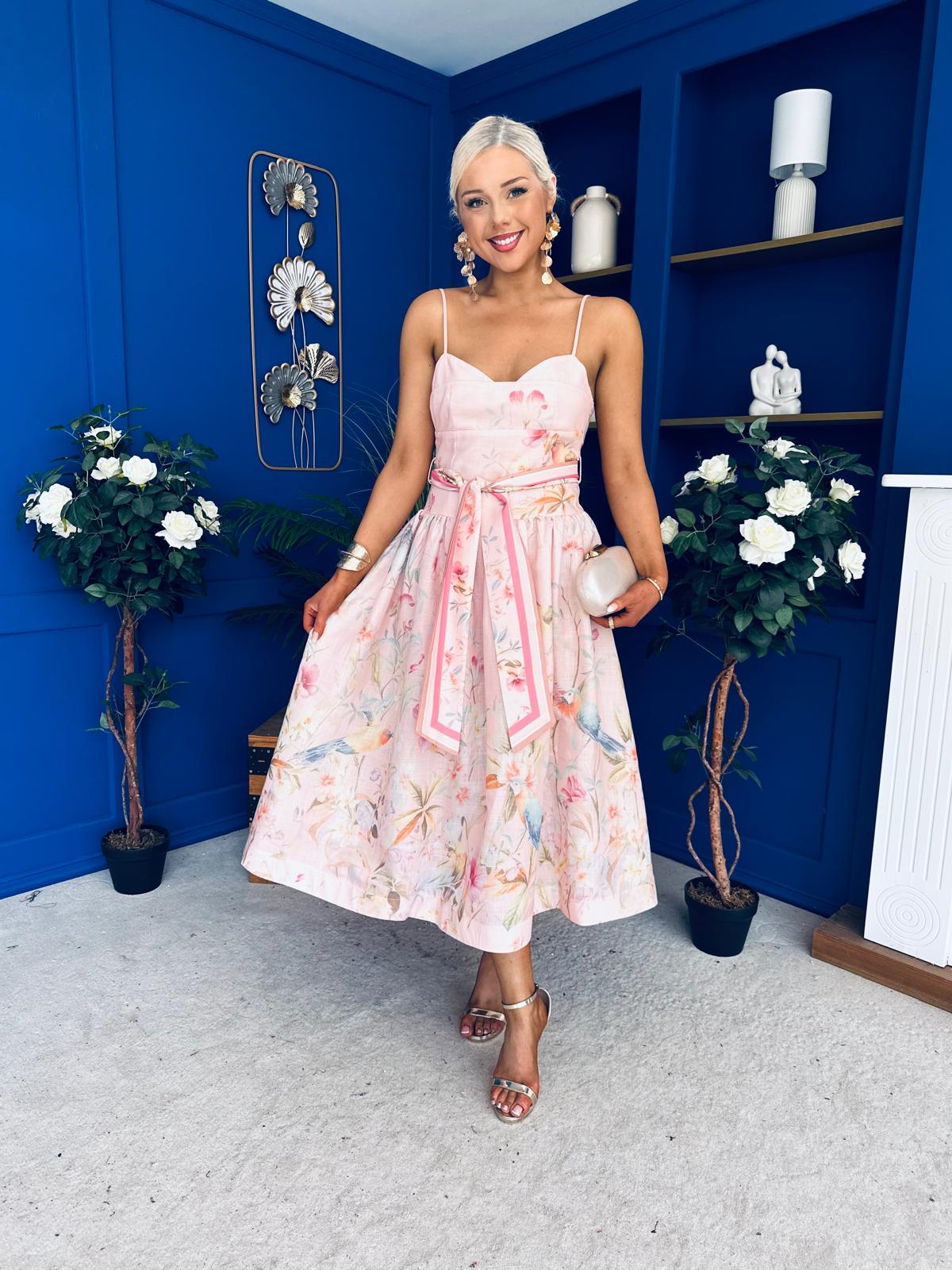 Kendall Strappy Occasion Dress Pwr Pink