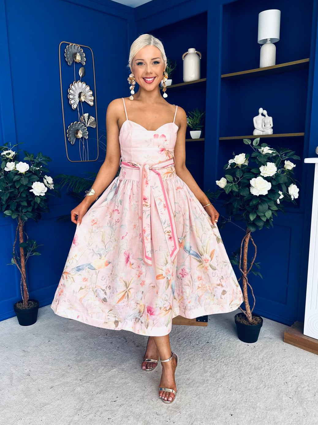 Kendall Strappy Occasion Dress Pwr Pink