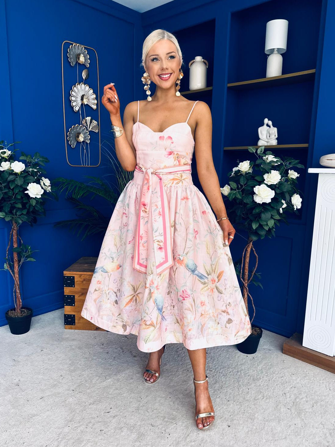 Kendall Strappy Occasion Dress Pwr Pink