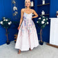 Jen Strappy Occasion Dress Floral Ivory