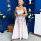 Jen Strappy Occasion Dress Floral Ivory