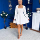 Kathryn Square Neck Mini Dress White